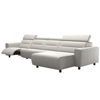 Emily Three Seater Sofa Power Left with Large Long Seat Leather